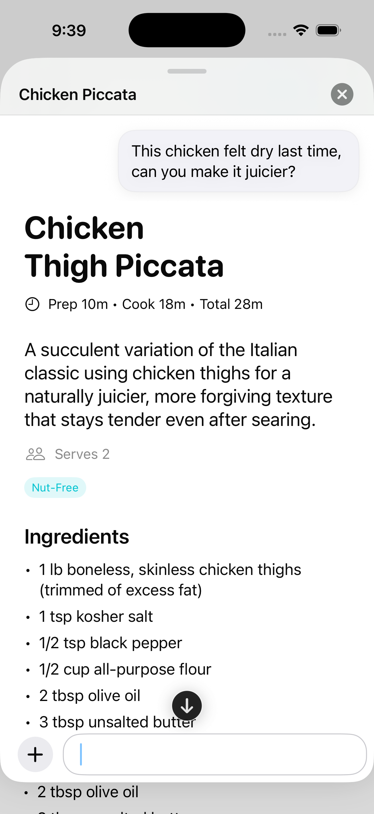 Juicier chicken recipe improvement